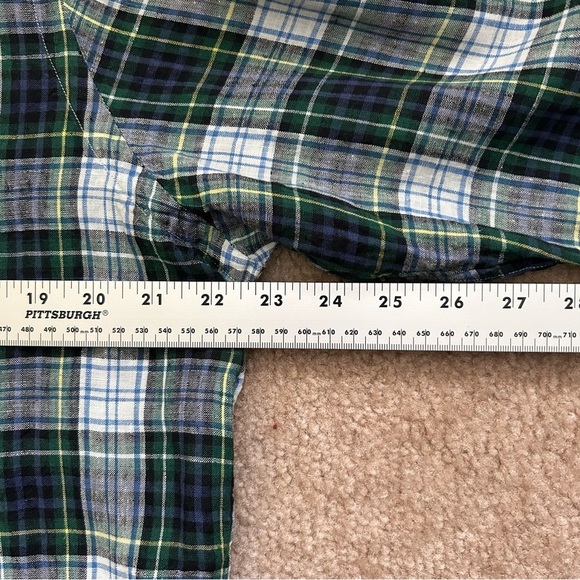 Polo Ralph Lauren Linen Long Sleeve Plaid Button Down Shirt - Picture 7 of 8